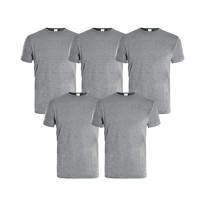 Set 2 T-Shirt Da Lavoro Kapriol 136451 Bianco e Grigio