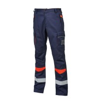Pantalon de travail multipoches ignifuge antistatique haute visibilité U-Power Titan MP247NO