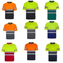 T-shirt de Travail Haute Visibilité Velilla 305633 Bicolore