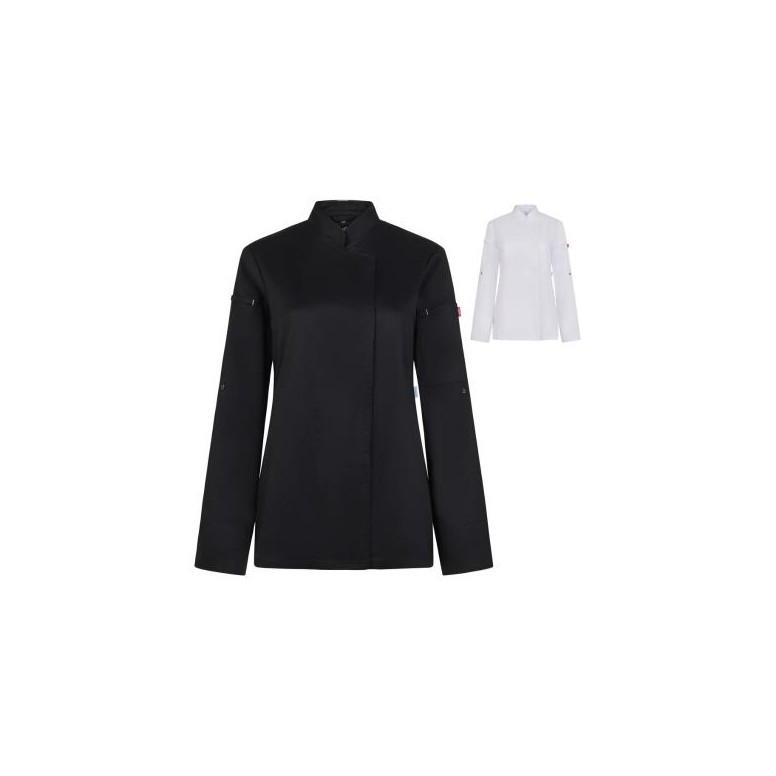 Veste de Chef Velilla Shift 405211W Col Mao Femme
