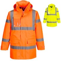 Veste de travail Portwest haute visibilité de pluie Extreme Hi Vis S599 imperméable multipoches