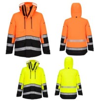Veste de travail Portwest haute visibilité EV467 Hi Vis multipoches hivernale