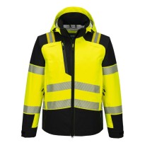 Veste de Travail Portwest Haute Visibilité T166 PW3 Hi-Vis Multipoches Imperméable Stretch