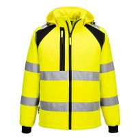 Veste de travail Portwest haute visibilité CD809 Softshell WX2 matelassée multipoches imperméable