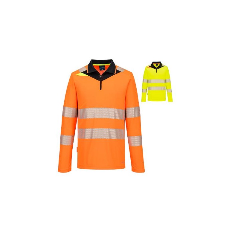 Polo de travail Portwest DX419 haute visibilité...
