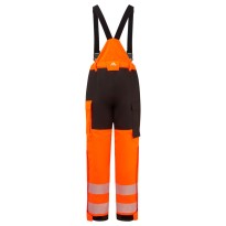 Pantalon de travail Portwest haute visibilité FR426 multipoches ignifuge imperméable hivernal avec bretelles amovibles