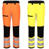 Pantalon de Travail Portwest Haute Visibilité Service WX2 CD857 Multipoches Stretch