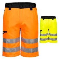 Bermuda de travail Portwest CD899 WX2 Eco haute visibilité multipoches stretch