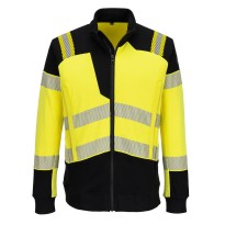 Sweat de travail Portwest haute visibilité FR717 ignifuge antistatique protection contre la chaleur avec zip