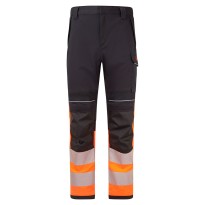 Pantalon de travail Portwest haute visibilité FR451 multipoches antistatique ignifuge