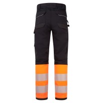 Pantalon de travail Portwest haute visibilité FR451 multipoches antistatique ignifuge