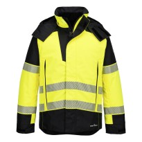 Veste de Travail Portwest Haute Visibilité FR606 Hivernale Multipoches Ignifuge Imperméable