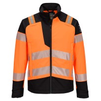Veste de Travail Portwest Haute Visibilité FR718 Softshell Multipoches Imperméable Multinorme