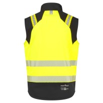 Gilet de Travail Portwest Haute Visibilité FR719 Softshell Imperméable Ignifuge
