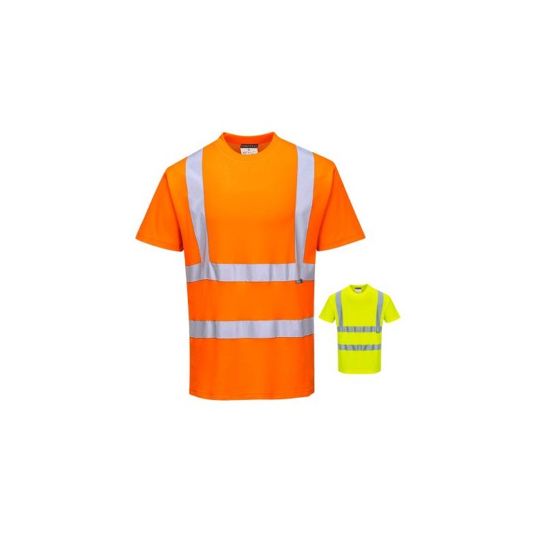 T shirt de travail Portwest S170 haute visibilite