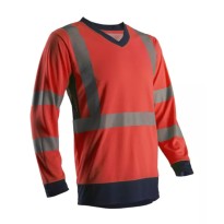 T-shirt de travail Coverguard manches longues Suno 7SUNR Haute visibilité