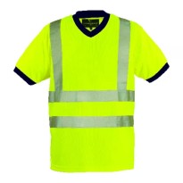 T-shirt de travail Coverguard manches courtes Yard 7YAVO Haute visibilité