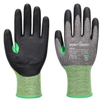 12 pièces - Gants de travail Portwest A636 anti coupure enduits en nitrile