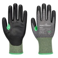 12 pièces - Gants de travail Portwest A638 anti coupure enduits en PU