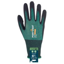 12 Pièces - Gants de Travail Portwest APR15 Enduits en Nitrile Écologiques et Compatibles Écran Tactile