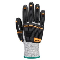 12 Pièces - Gants de Travail Portwest A718 Anticoupure Anti-chaleur Enduits de Nitrile
