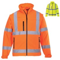 Veste de Travail Portwest Haute Visibilité S428 Multipoches 2 EN 1 Imperméable Stretch