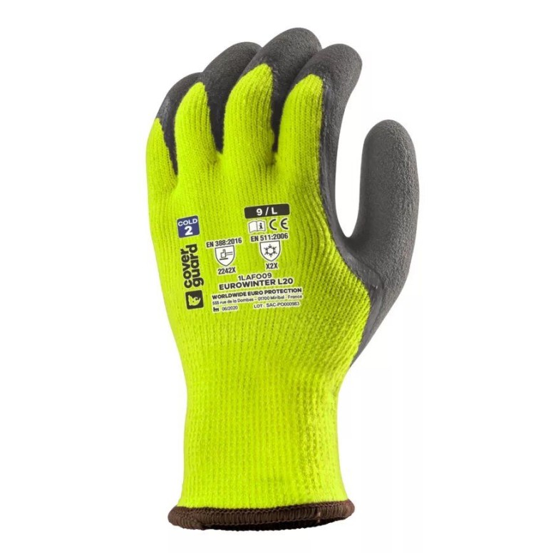 5 Paires - Gants de Travail Coverguard en Latex...