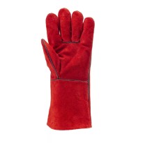 12 paires - Gants de travail Coverguard en cuir Euroweld MO2631 pour soudeur
