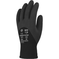 10 paires - Gants de travail Coverguard en latex Eurowinter MO6610 thermiques