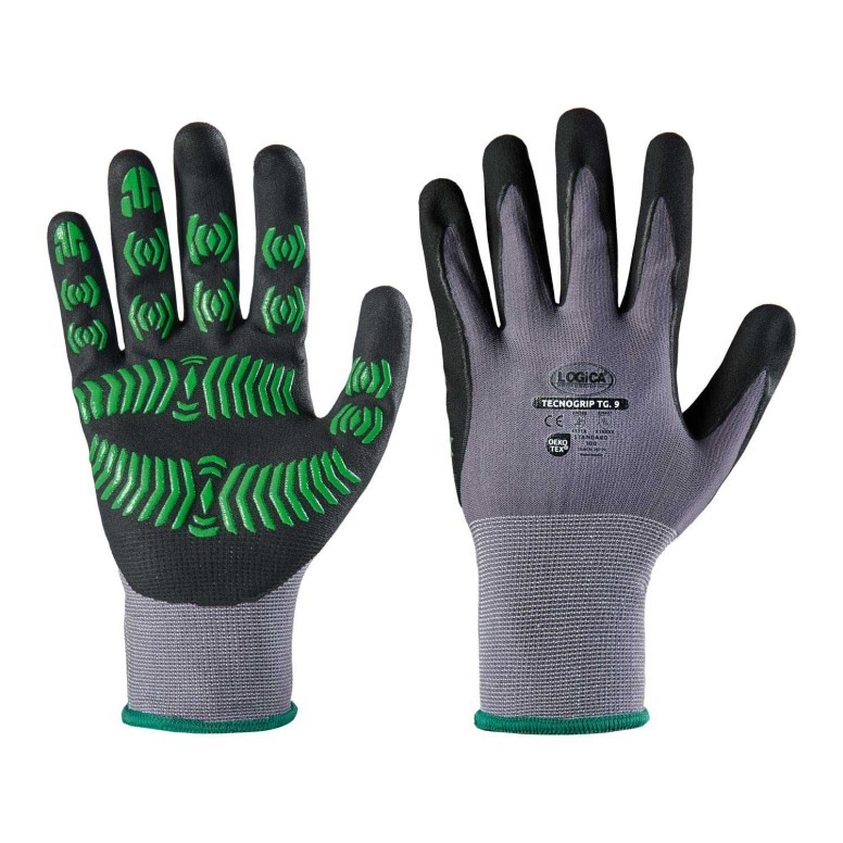 12 Paires - Gants de travail Logica TECNOGRIP