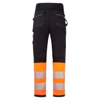 Pantalon de travail Portwest haute visibilité FR452 multipoches antistatique ignifuge stretch