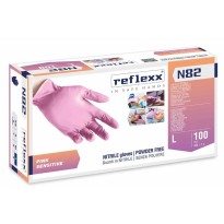 Gants en nitrile Reflexx N82 sans poudre
