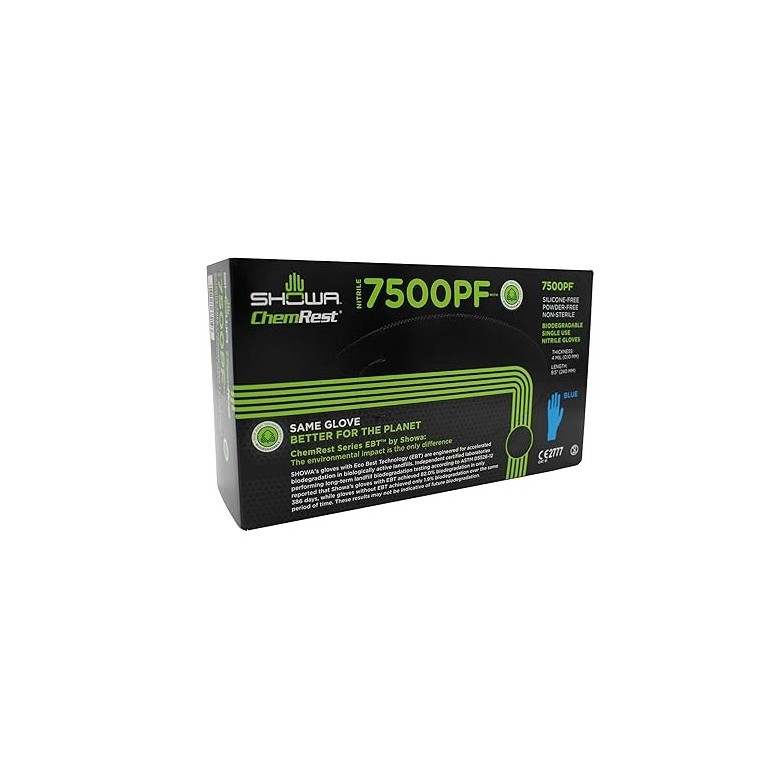 Gants Showa en Nitrile Distributeur SH7500PF -...