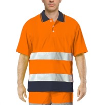 Polo de travail haute visibilité Issa Line Bicolor Hi Vis 8584N