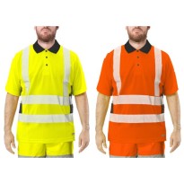 Polo de travail haute visibilité Issa Line Lumivert Hi...