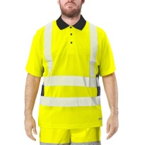 Polo de travail haute visibilité Issa Line Lumivert Hi... 2