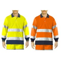Polo de travail haute visibilité Issa Line Bicolor Hi Vis...