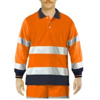Polo de travail haute visibilité Issa Line Bicolor Hi Vis 8587N