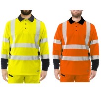 Polo de travail haute visibilité Issa Line Raylong Hi Vis...