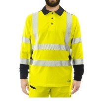 Polo de travail haute visibilité Issa Line Raylong Hi Vis... 2