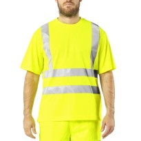 T-shirt de travail haute visibilité Issa Line Basic Tee Hi Vi 08183NTS