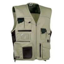 Tous dehors - Gilet de travail à poches multiples Cofra Expert V016-0-00 Taille 50 Couleur Marine Noir