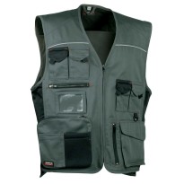 Tous dehors - Gilet de travail à poches multiples Cofra Expert V016-0-00 Taille 52 Couleur Marine Noir