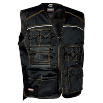 Tous dehors - Gilet de travail à poches multiples Cofra Expert V016-0-00 Taille 52 Couleur Marine Noir