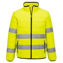 Tous dehors - Veste de travail Portwest haute visibilité Baffle Hi Vis S617 imperméable Taille XL Couleur Jaune Noir