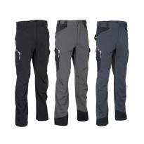 Tous dehors - Pantalons de travail multifonctions extensibles Cofra Hagfors V592-0-02 taille 50 Couleur Noir Noir