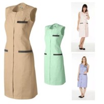 Blouse de travail Molinel Caroline CAROLINESMLA/C Multipoches Longue Femme Nettoyage Bien-être Sans manches