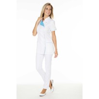 Blouse de travail Molinel JULIETFMCBC\AZ pour femme, restauration