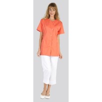 Blouse de travail Molinel JUSTINETFMCANI pour femme esthéticienne et coiffeuse