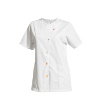 Blouse de travail Molinel JUSTINETFMCANI pour femme esthéticienne et coiffeuse
